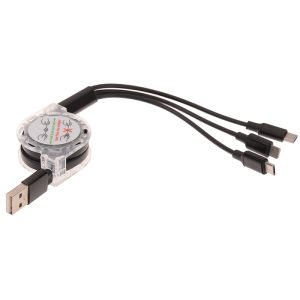 کابل فست شارژ USB جمع شو 3in1