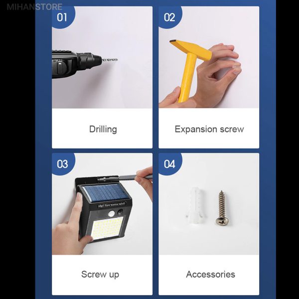 چراغ خورشیدی دیواری Solar Light - Image 3