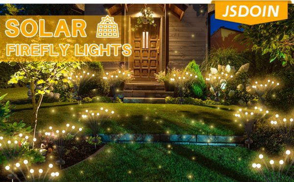 چراغ خورشیدی باغچه مدل گل شب تاب - Image 2