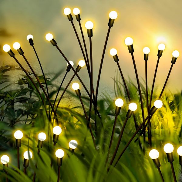 چراغ خورشیدی باغچه مدل گل شب تاب - Image 6